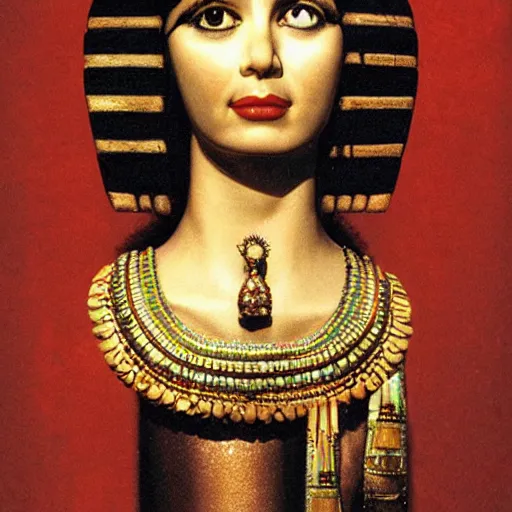 Prompt: cleopatra with the face of annita