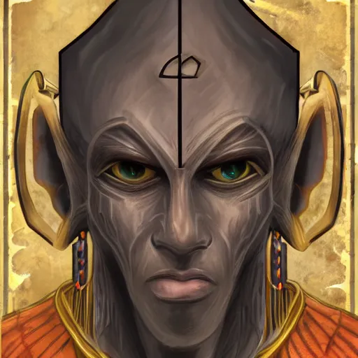 Prompt: Dagoth Ur, Morrowind, portrait