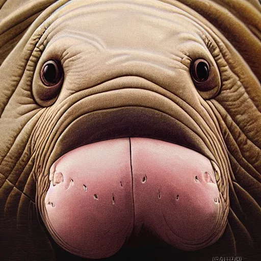 Image similar to extreme, uhdr, photorealistic, walrus love, fine details, highly detailed