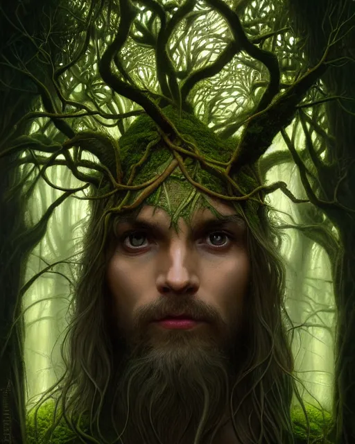 symmetry portrait of moss king of ent of fangorn | Stable Diffusion ...