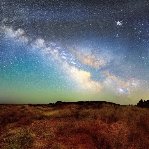 Prompt: milky way across the sky,photorealistic