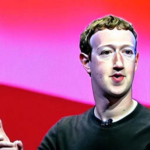 Image similar to Mark Zuckerberg with no mouth