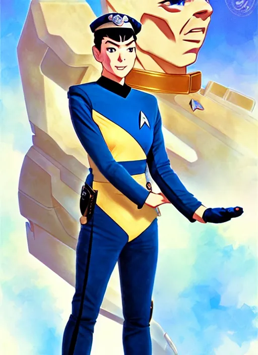 Prompt: cute star trek officer captain crunch, natural lighting, path traced, highly detailed, high quality, digital painting, by don bluth and ross tran and studio ghibli and alphonse mucha, artgerm