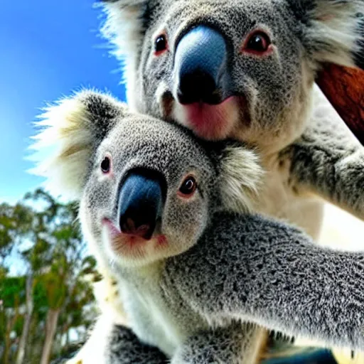 Image similar to koala selfie