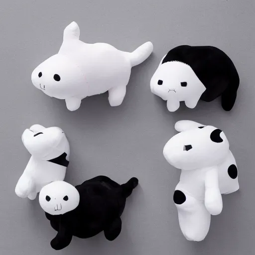 Image similar to monochrome playful plushie toy convection