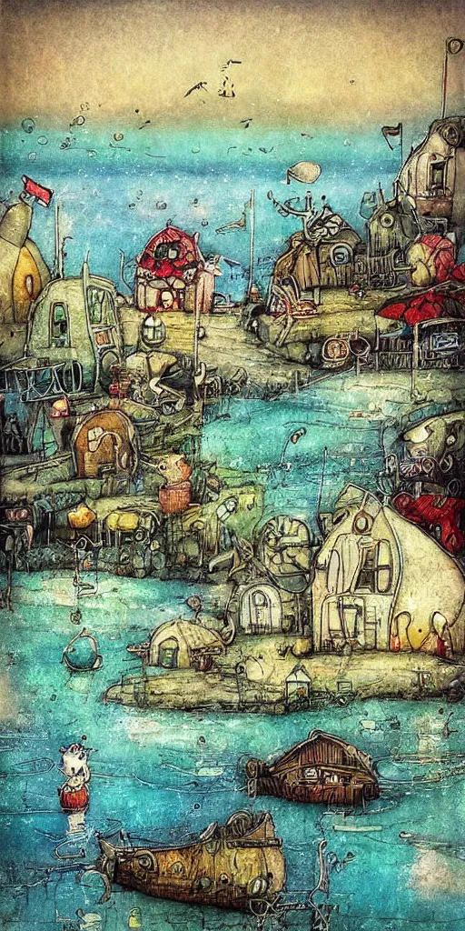 Image similar to a summer beach scene by alexander jansson