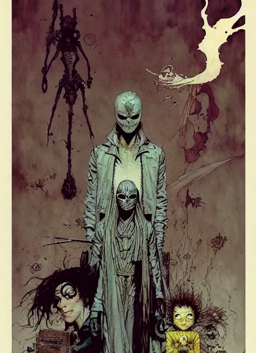 Image similar to sandman comic by chiara bautista and beksinski and norman rockwell and greg rutkowski weta studio, and lucasfilm