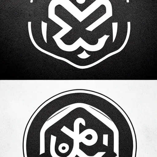 Prompt: logo by martin naumann, behance