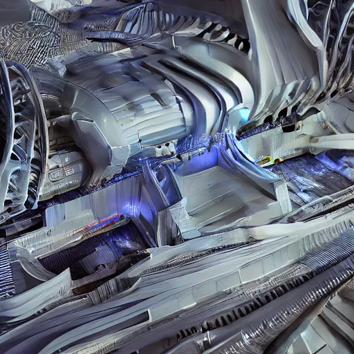 Image similar to sci-fi motherboard structure on the coronation of napoleon painting and digital billboard in the middle, unreal engine 5, keyshot, octane, artstation trending, ultra high detail, ultra realistic, cinematic, 8k, 16k, in style of zaha hadid, in style of nanospace Michael Menzelincev, in style of Lee SOUDER, colors in style of the Blade Runner 2049, in plastic, dark, tilt shift,