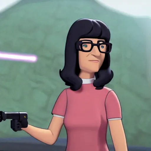 Image similar to A still of Tina Belcher in Star Wars: Rebels (2014)