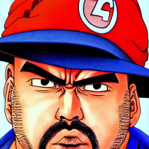 Image similar to ultra realistic portrait painting of big pun, art by akira toriyama, 4 k, dragon ball artstyle, cel shaded, highly detailed, epic lighting