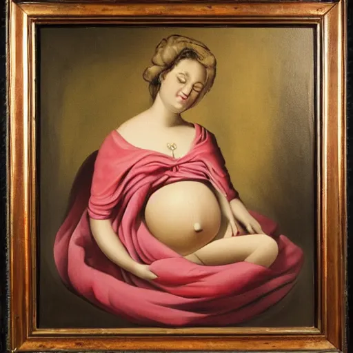 Image similar to a painting of pregnancy