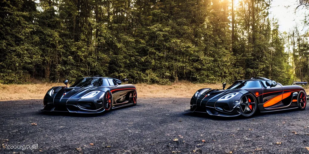 Prompt: Koenigsegg Agera R with lifted off-road suspension, photography, 8k, perfect crisp light