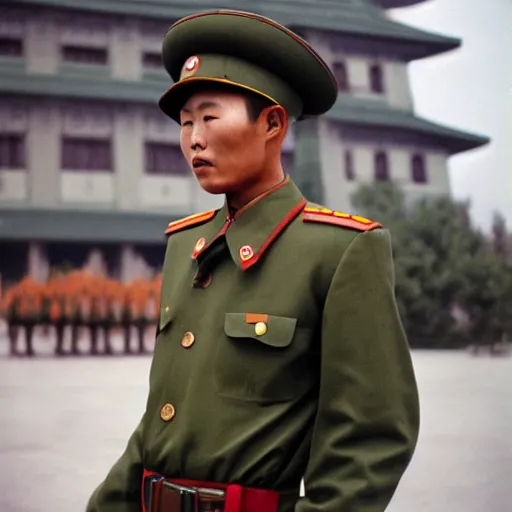 Prompt: A North Korean resistance soldier , photo bySlim Aarons, award winning, 4K