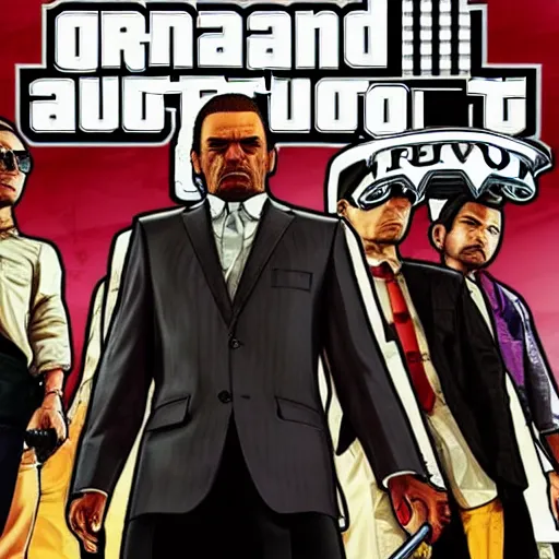 Prompt: grand theft auto v artwork of tokyo yakuza