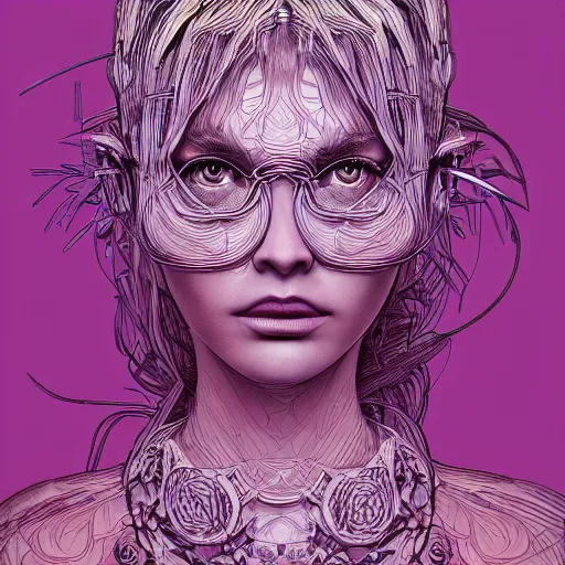 Prompt: the portrait of an incredibly beautiful woman partially made of onions, an ultrafine detailed illustration by james jean, final fantasy, intricate linework, bright colors, behance contest winner, vanitas, angular, altermodern, unreal engine 5 highly rendered, global illumination, radiant light, detailed and intricate environment