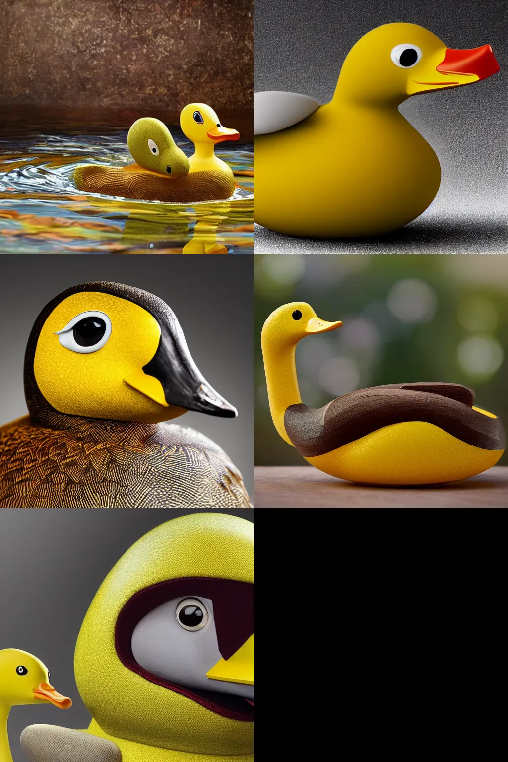 Prompt: Quak, the macho duck, is your exotic rebound after a long relationship. High Detail, 4K, Hyperrealism, hyperdetailed. Photograph.