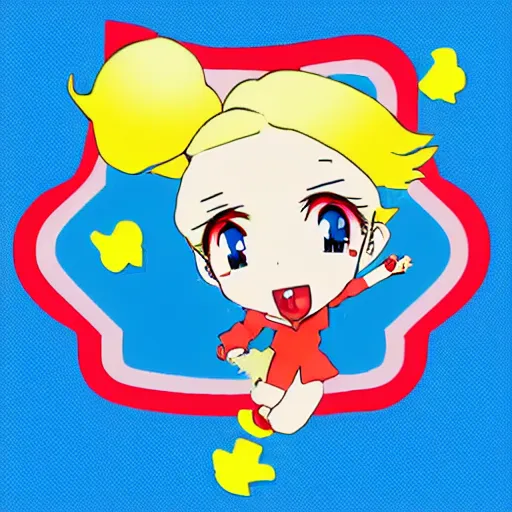 Image similar to anime girl in the style of windows xp, retro, windows xp, cheerful, 9 0 s mascot symbol,