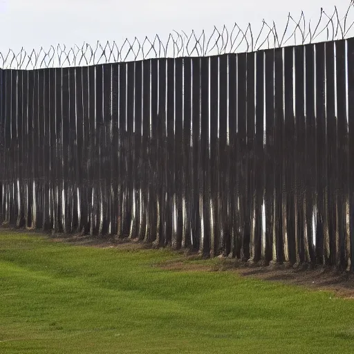 Prompt: Donald Trump border wall, artist's rendition