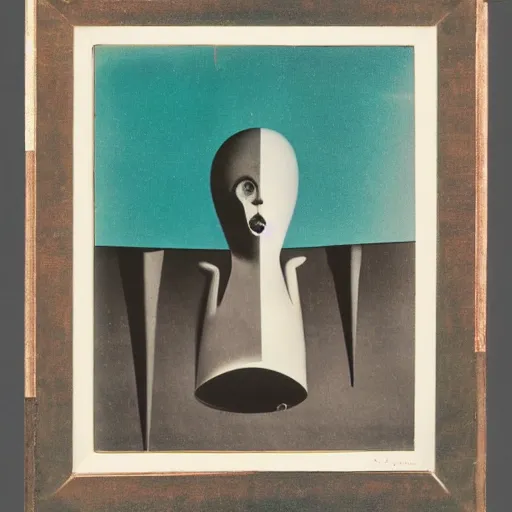 Prompt: The ‘Naive Oculus’ by Man Ray, auction catalogue photo, private collection, dedicated to Yves Tanguy, provided by the estate of Salvador Dali