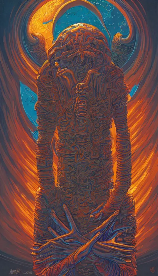 Image similar to The mindflayer, italian futurism, da vinci, Dan Mumford, Josan Gonzalez