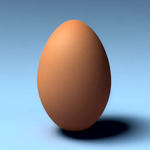 Prompt: Biblically accurate Egg 3D render
