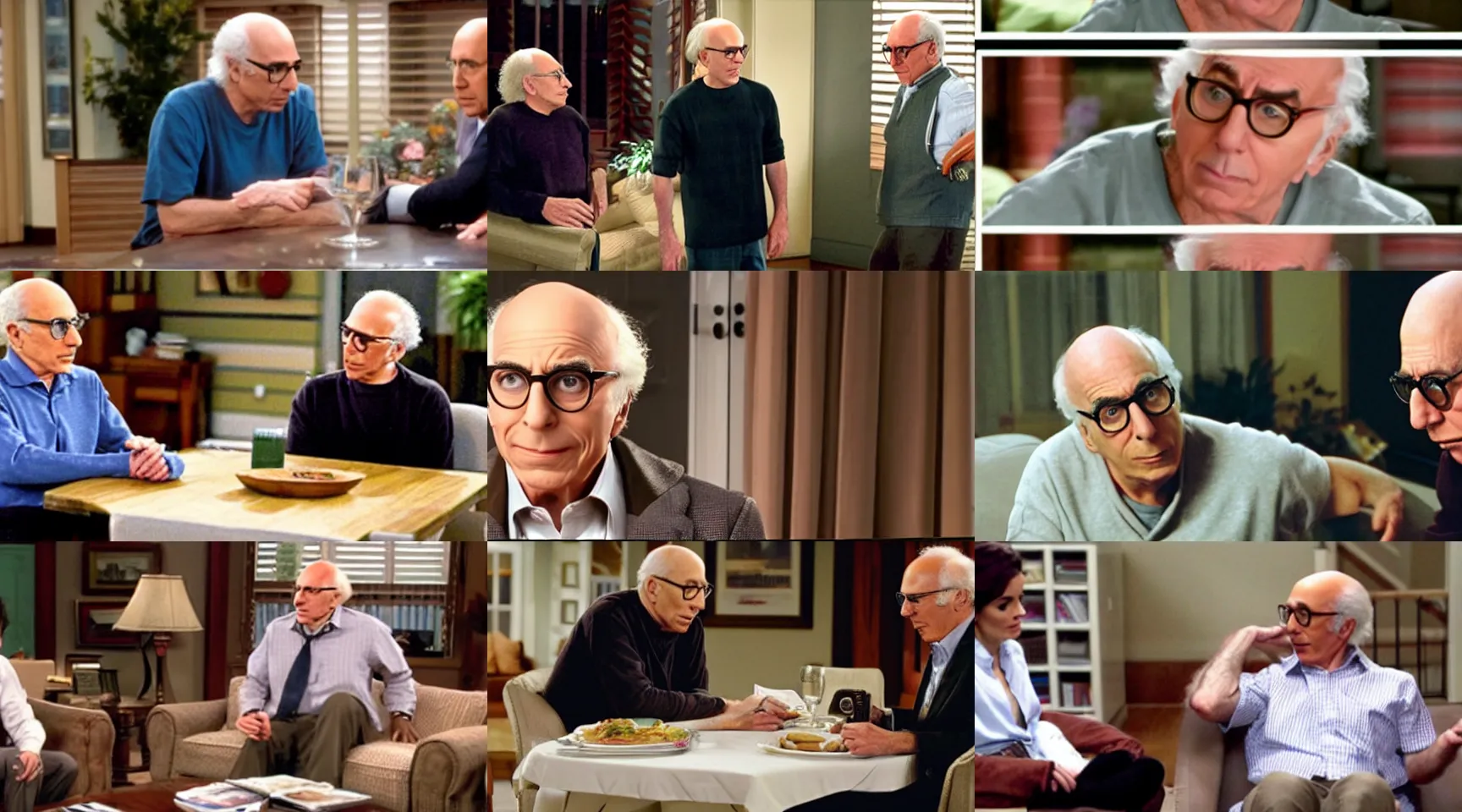 Prompt: a scene from curb your enthusiasm