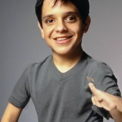 Image similar to fashion photo of ralph macchio as a midget