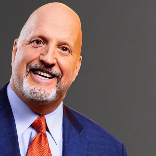 Image similar to Jim Cramer cannot stop eating tacos