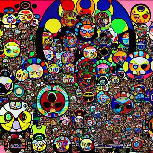 Prompt: cyberpunk art by takashi murakami