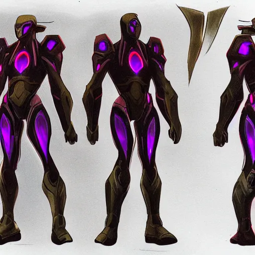 Image similar to Quake 3 arena concept art of Visor drawn by Kenneth Scott