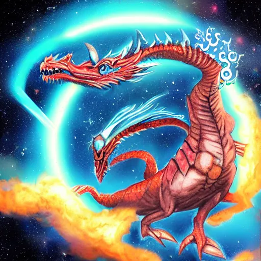 Image similar to crazy space dragon