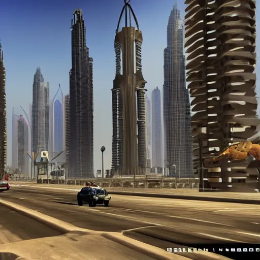 Image similar to gta : dubai by weta studio