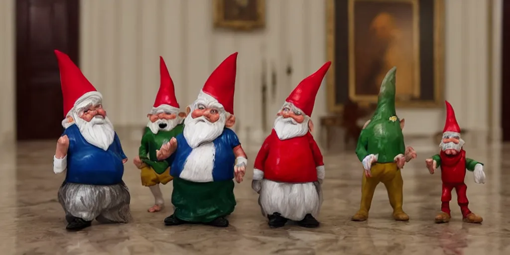 Image similar to evil gnomes in the White House