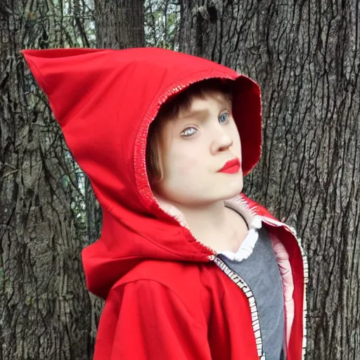 Prompt: if little red riding hood was a boy