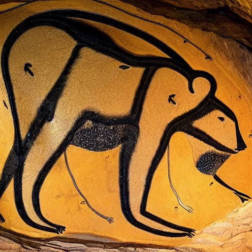 Image similar to bear - totem, chauvet cave art