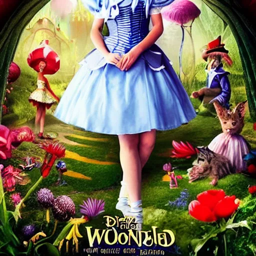 Prompt: alice in wonderland