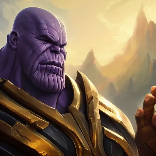 Prompt: [ important ] amazing masterclass portrait of thanos, hearthstone splash art, deiv calviz, splash art, natural light, elegant, intricate, fantasy, atmospheric lighting, by greg rutkowski, hearthstone splash art, hd wallpaper, ultra high details, cinematic composition, professional master piece made in one year