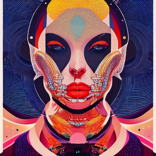 Image similar to portrait of godel's consistency of the axiom of choice, by tristan eaton, victo ngai, peter mohrbacher, artgerm,