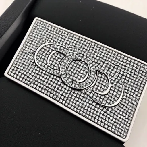 Image similar to chanel logo made out of diamonds