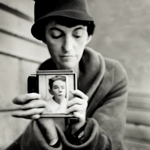 Image similar to the self portrait, by vivian maier,