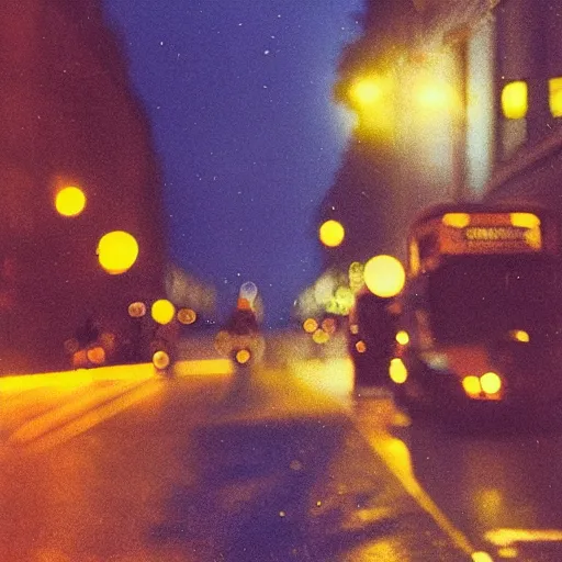 Image similar to nighttime in London by Ernst Haas