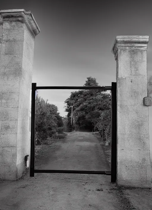 Image similar to hyper realistic photography of gates at the end of everything cinematic