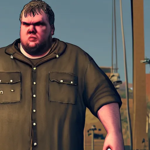 Prompt: hodor in gta v, cover art, good detail