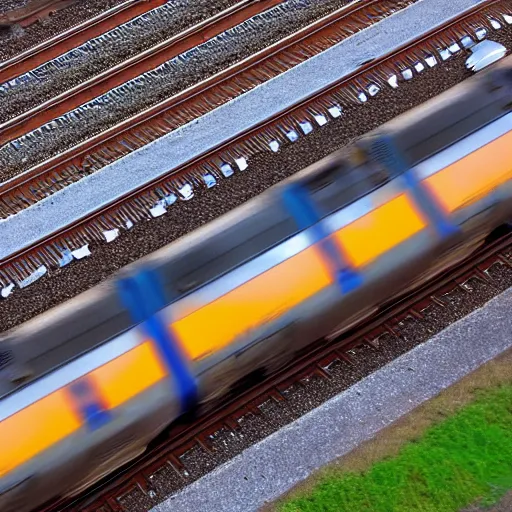 Image similar to trains colliding at full speed