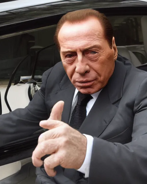 Image similar to a portrait photograph of Silvio Berlusconi as a GTA 4 character, DSLR photography