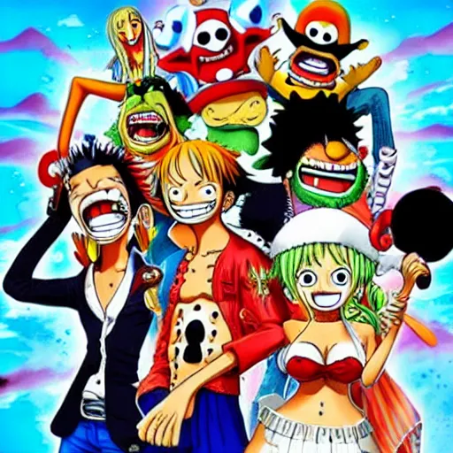 Image similar to One Piece as muppets