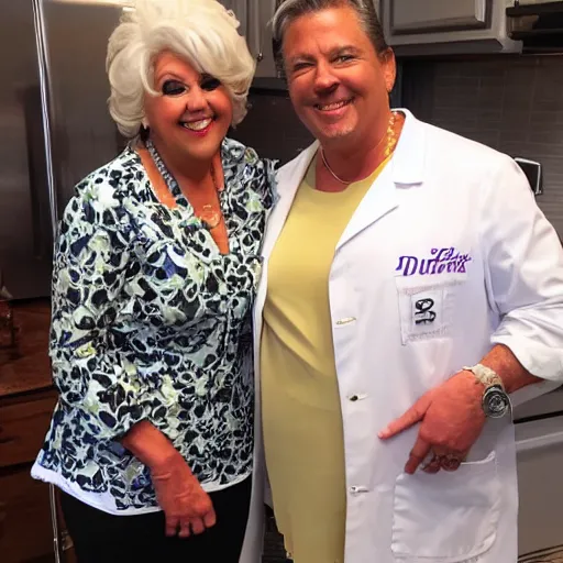 Prompt: Dr Duuh visits Paula Deen