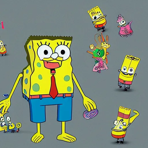 Image similar to spongebob by park jun seong