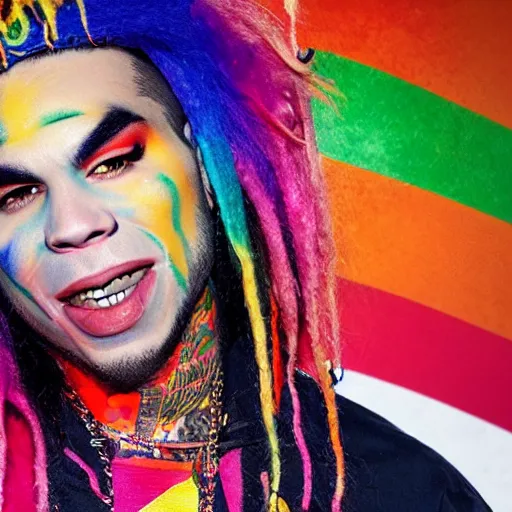 Prompt: super high quality rendering of 6ix9ine at the zoo